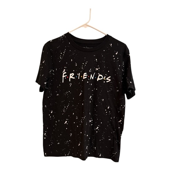 Love Tribe Black Speckled 'Friends' Tee - Picture 1 of 3